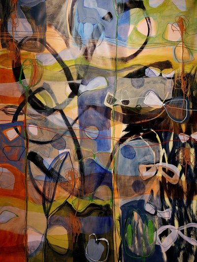 Flusso astratto colorato da Monika Riethmueller