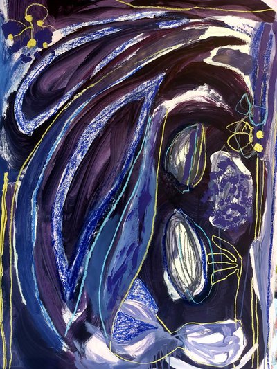 Astrazione blu intenso da Monika Riethmueller