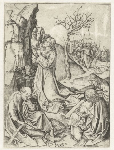 Cristo sul Monte degli Ulivi (serie Passieverhaal) da Monogrammist AG