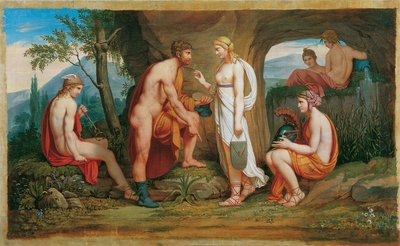 Tedesco: Perseus und die Nymphen Perseo e le Ninfe da Monogrammist A. P.