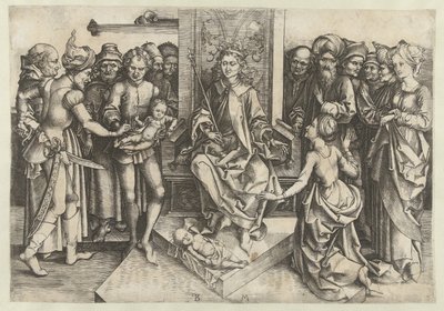 Il giudizio di Salomone da Monogrammist BM