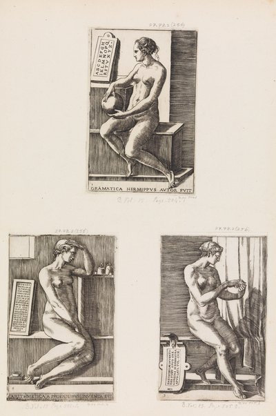 Aritmetica, da Le Sette Arti Liberali, tavola 4, 1544 da Monogrammist B