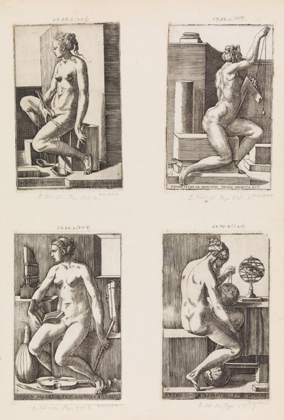 Astronomia, dalle Sette Arti Liberali, tavola 7 da Monogrammist B