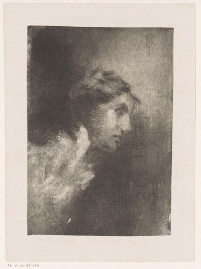Testa di una donna da Monogrammist CR (Spanje)