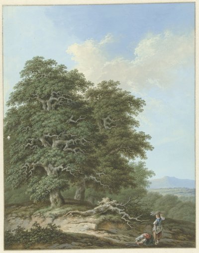 Paesaggio con due donne con fasci di rami da Monogrammist FWH (possibly)