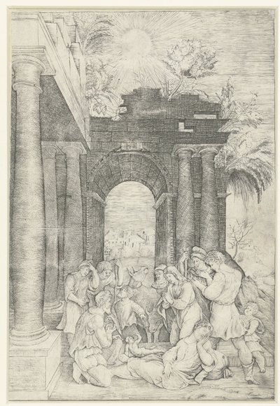 Adorazione dei pastori da Monogrammist HFE