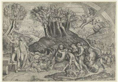 Monte Parnaso dedicato ad Apollo e alle muse da Monogrammist HFE