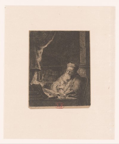 Filosofo dormiente da Monogrammist LP (Frankrijk)