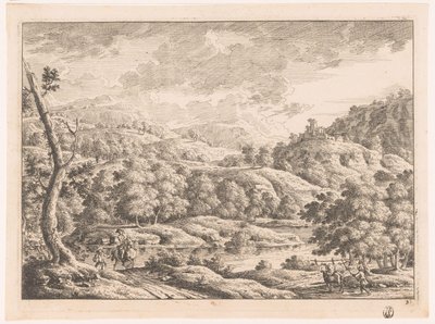Paesaggio con pastore da Monogrammist MEG