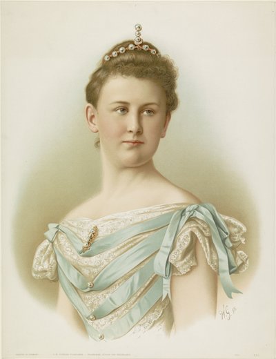 Ritratto di Guglielmina, regina dei Paesi Bassi da Monogrammist WG