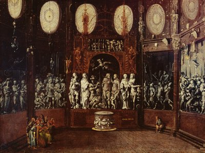 Geroboamo nel tempio degli dei pagani da Monsu Desiderio