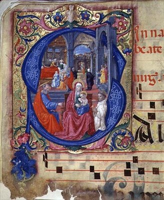 Ms 543 f.114v Iniziale Istoriata 