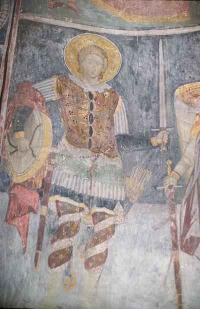 Affresco di San Procopio nella chiesa, 1413-17 da Morava School