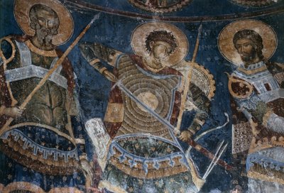 I Santi Guerrieri, Aretas, Nestor e Nicetas, 1407-18 da Morava School