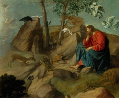Cristo nel deserto da Moretto da Brescia