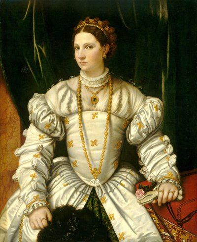 Ritratto di una signora in bianco, c. 1540 da Moretto da Brescia