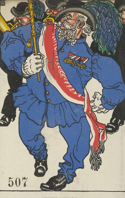 Consacrazione dei colori Fahnenweihe, 1911 da Moritz Jung