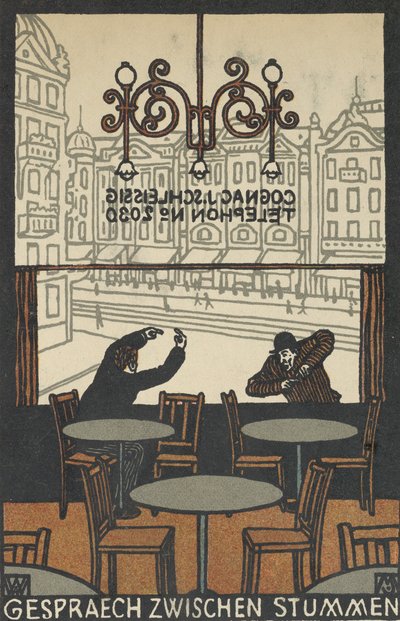 Conversazione tra muti, 1907 da Moritz Jung