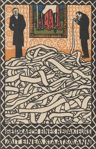 Gespräch eines Redakheurs mit einem Staatsmann, 1907 da Moritz Jung