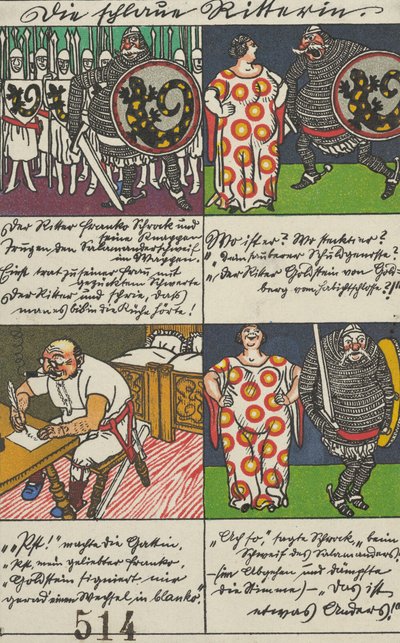 La Cavallerizza Astuta Die schlaue Ritterin, 1911 da Moritz Jung