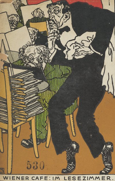 Caffè viennese: nella sala di lettura da Moritz Jung