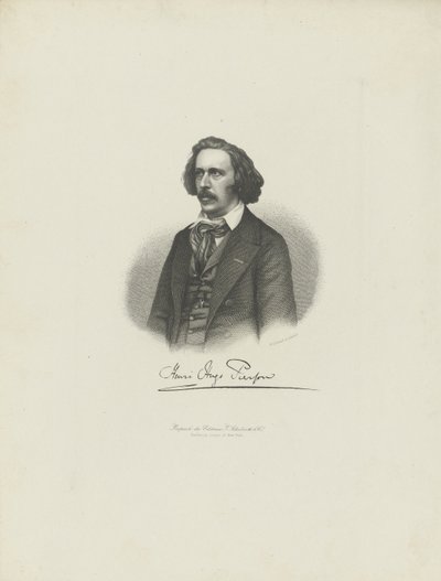 Ritratto del compositore Henry Hugo Pierson 1815-1873, c. 1850 da Moritz Laemmel