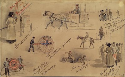 Tipi viennesi 1883 (Schizzi dalla Ringstraße) da Moritz Ledeli