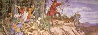 La leggenda della fondazione della Wartburg: Wartberg, sarai un castello per me da Moritz Ludwig von Schwind