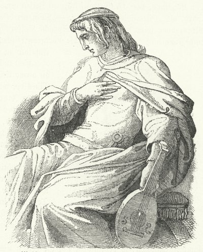 Wolfram von Eschenbach, cavaliere e poeta tedesco da Moritz Ludwig von Schwind
