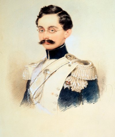 Ritratto di Adolphe I, Duca di Nassau, Granduca di Lussemburgo 1817-1905, 1840s da Moritz Michael Daffinger