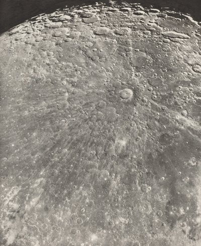 Fotografia lunare Radiazione di Tycho - Fase ascendente, 1899 (foto) da Moritz & Puiseux Pierre Henri (1855 1928) Loewy