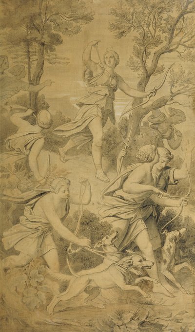 Diana con le sue compagne da Moritz Ludwig von Schwind