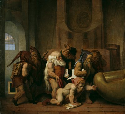 Gnomi sul dito del piede della Bavaria da Moritz Ludwig von Schwind