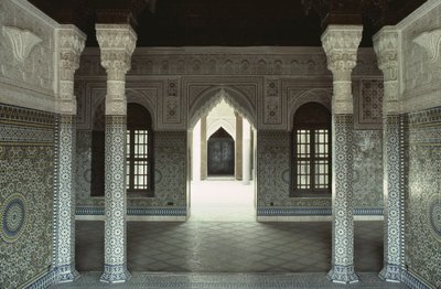 Vista interna della Kasbah di Thamiel glaoui da Moroccan School