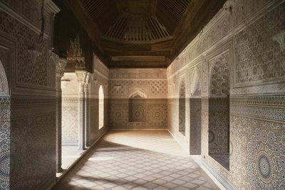 Vista interna della Kasbah di Thamiel glaoui da Moroccan School