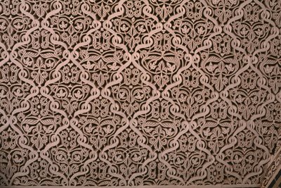 Kasbah di Thamiel glaoui, stucco, dettaglio (ceramica) da Moroccan School