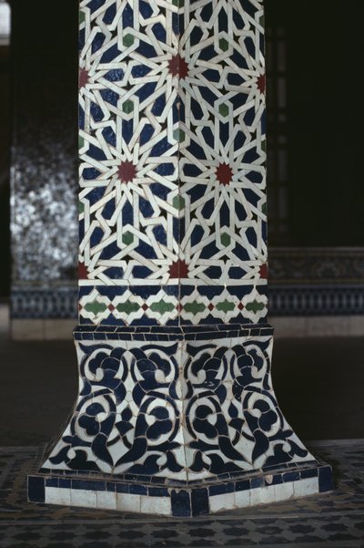 Kasbah di Thamiel glaoui, piastrelle zellij, dettaglio (ceramica) da Moroccan School