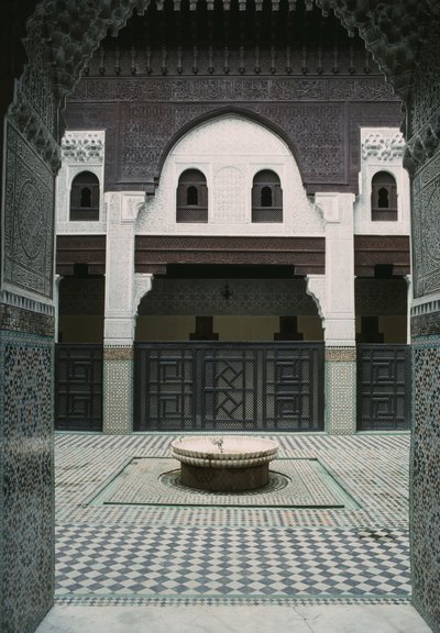 Madrasa Bou Inania, cortile da Moroccan School