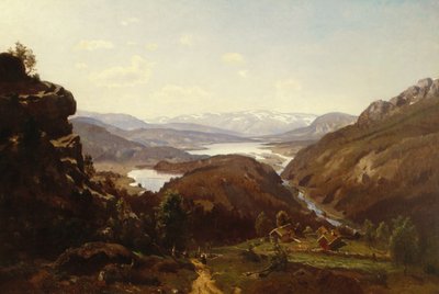 Vista verso Al in Hallingdal 1871 da Morten Muller