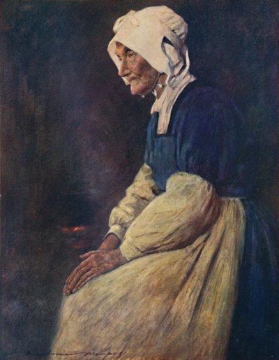 Una donna bretone, 1903 da Mortimer L Menpes
