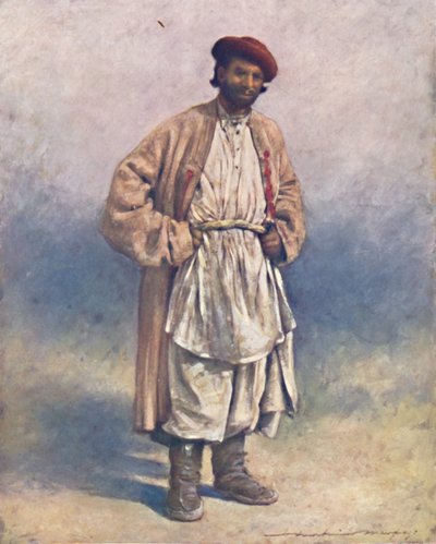 Un pastore collinare indù del Kashmir, 1903 da Mortimer L Menpes