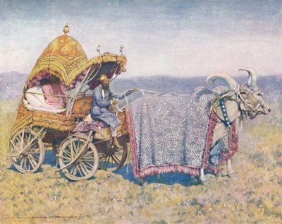Un carro di buoi nativo di Bikanir, 1903 da Mortimer L Menpes