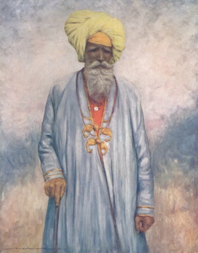 Un servitore del Maharaja di Cutch, 1903 da Mortimer L Menpes