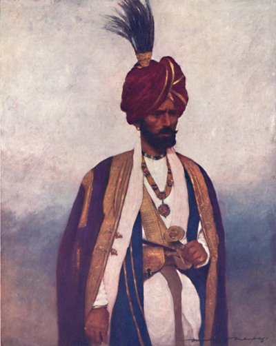 Un soldato di Sua Altezza Dogra Sowar, 1903 da Mortimer L Menpes