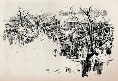 Scena di strada ad Asakusa, c1897 da Mortimer L Menpes