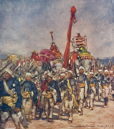 Un Gruppo Tipico nella Processione dei Servitori, 1903 da Mortimer L Menpes