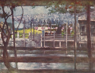 Un giardino di glicine, c1887 da Mortimer L Menpes