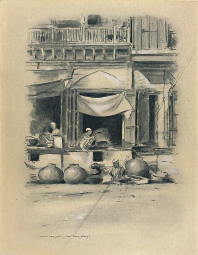 Bazar a Delhi, 1903 da Mortimer L Menpes