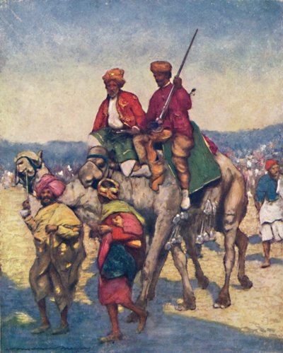 Cammelli di Mysore, 1903 da Mortimer L Menpes