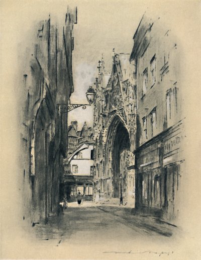 Cattedrale a Lillebonne, 1903 da Mortimer L Menpes